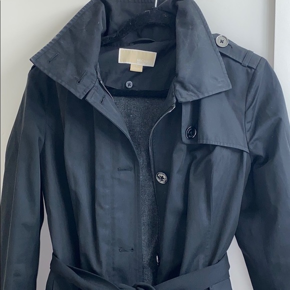 Women’s Black Michael Kors Trenchcoat - Size Small - Picture 2 of 6